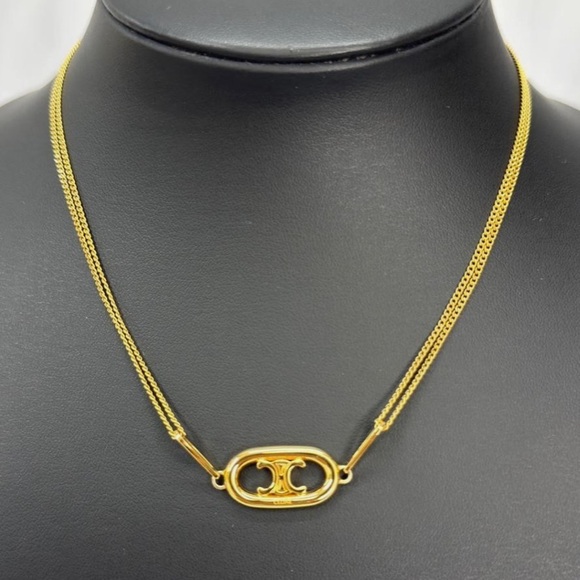 Celine Triomphe Pendant Necklace NWT - Picture 7 of 8